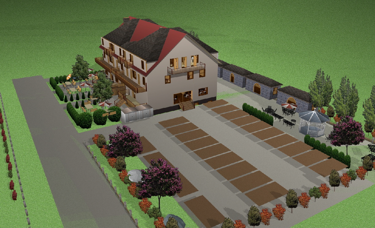 Bckerei-Caffee-Hotel Luftaufnahme SD-WEST 2025